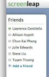 Screenleap Friends List