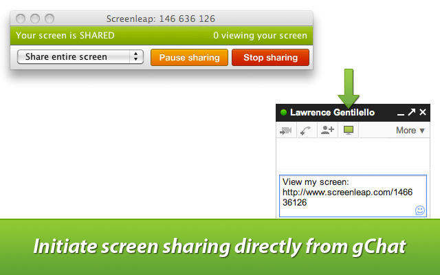 Screenleap for Gmail