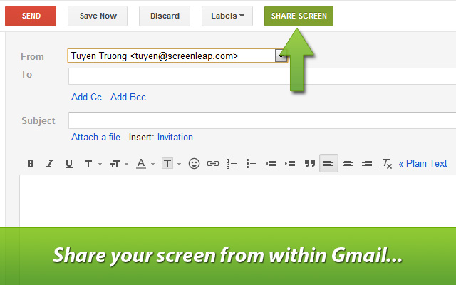 Screenleap for Gmail