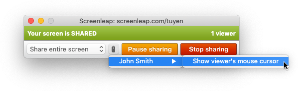 viewer mouse: select viewer